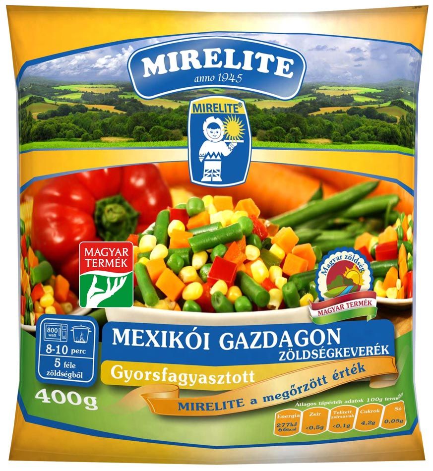 MIRELITE Mexikói zöldségkeverék 400 g
